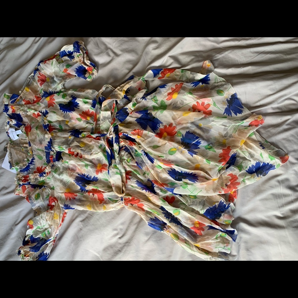 Alex McCall silk Get in line dress multicolor